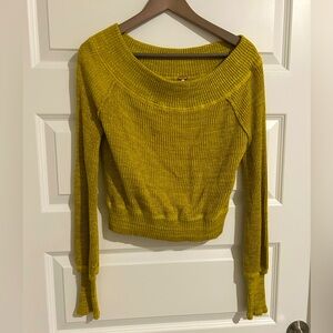 Free People Sugar Rush Sweater Yellow Size XS